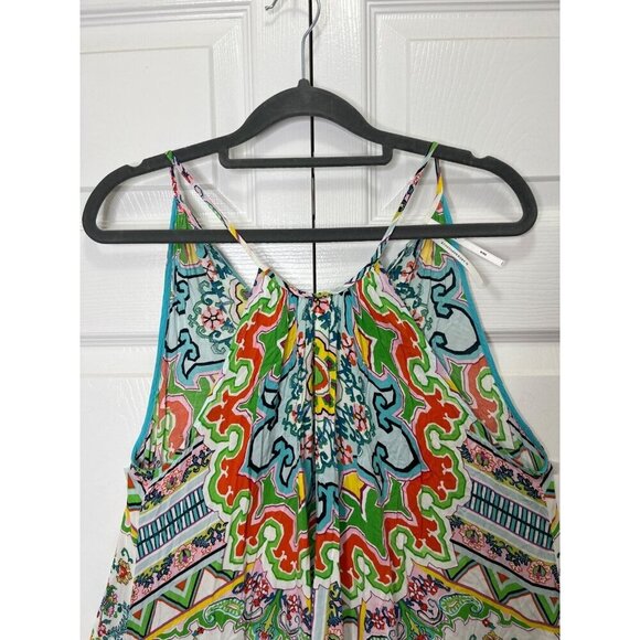 Anthropologie Ella Halter Tunic Sleeveless Handkerchief Hem Maxi Dress Size XS S - Picture 8 of 13